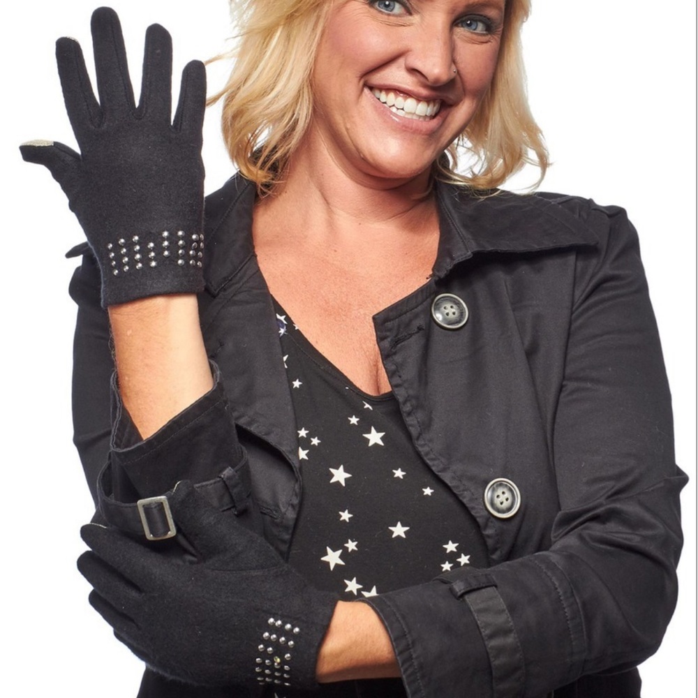 Superior Studs Etouch Jersey Knit Gloves